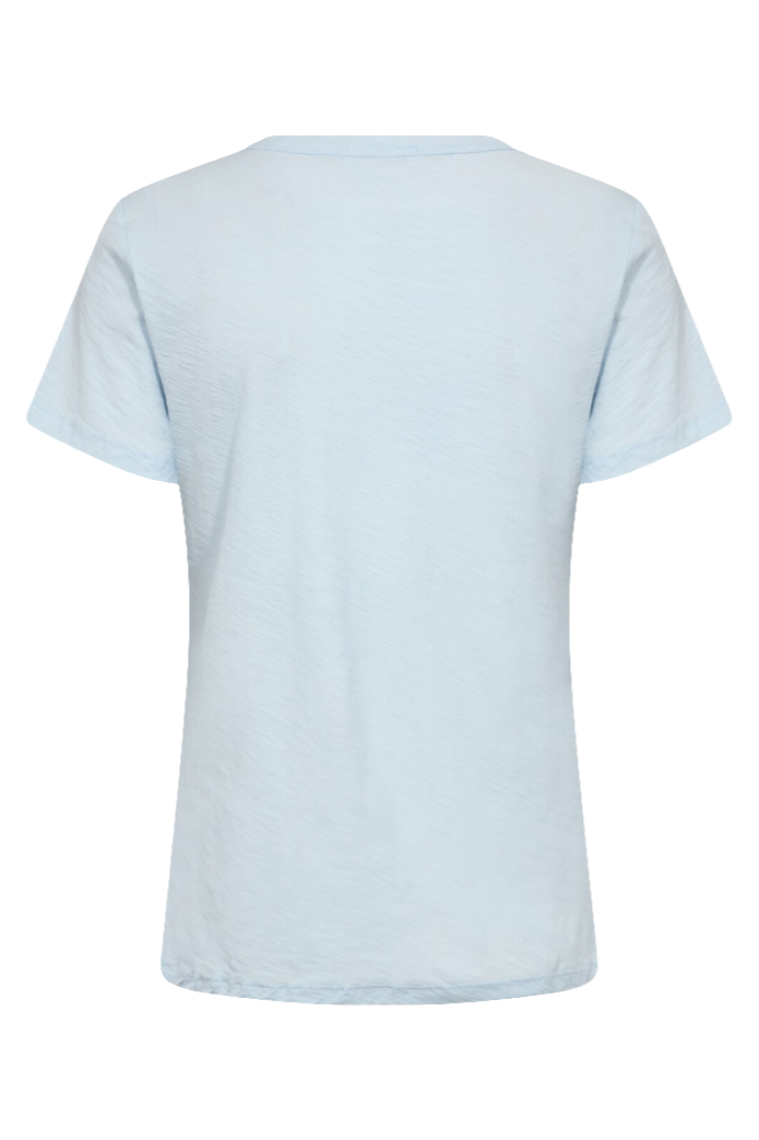Leveté Room LR-Any 1 T-shirt i 100 % økologisk bomuld med ribbet crew neck, korte ærmer og regular fit. Light blue.