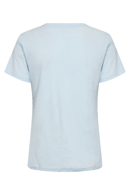 Leveté Room LR-Any 1 T-shirt i 100 % økologisk bomuld med ribbet crew neck, korte ærmer og regular fit. Light blue.