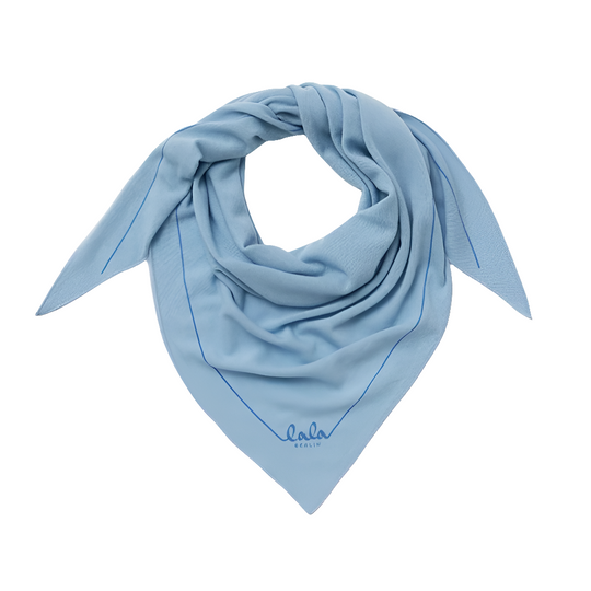 Lala Berlin | Tørklæde | Triangle Solid M cashmere, atlantic