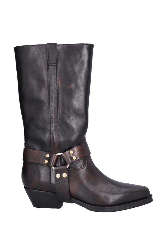 Billi Bi | Cowboystøvler | Black Washed Shadow Boots, black