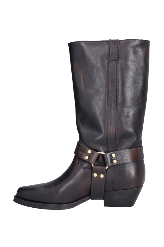 Billi Bi | Cowboystøvler | Black Washed Shadow Boots, black