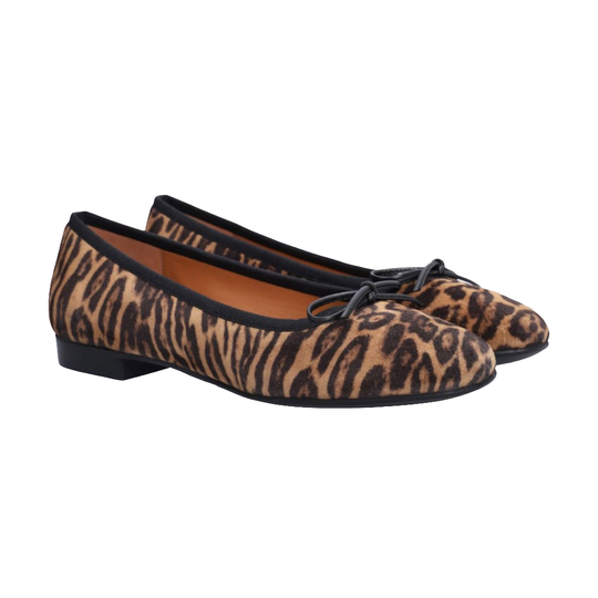 Billi Bi | Ballerina | A7425, leopardo camel suede