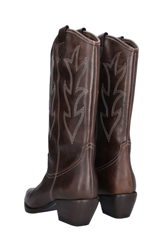 Billi Bi | Cowboy støvler | Washed Itaca Boots, brown