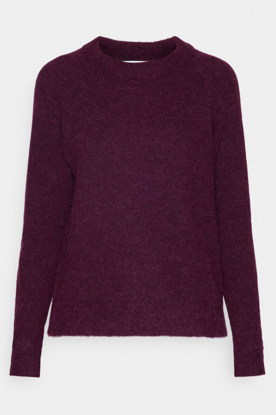 Selected Femme | Sweater | Lulu ls knit o-neck, winetasting