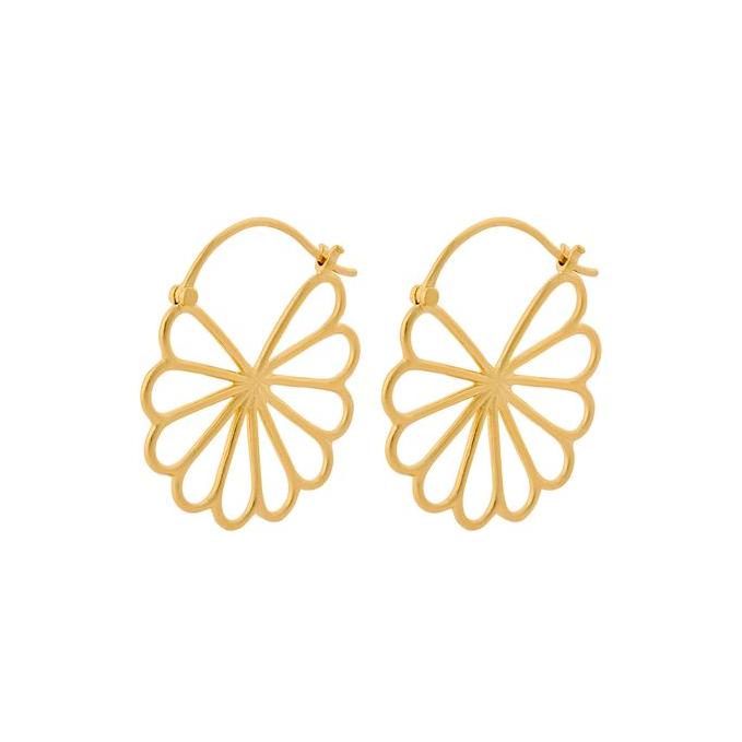 Pernille Corydon | Øreringe | Large Bellis Earrings, forgyldt sølv