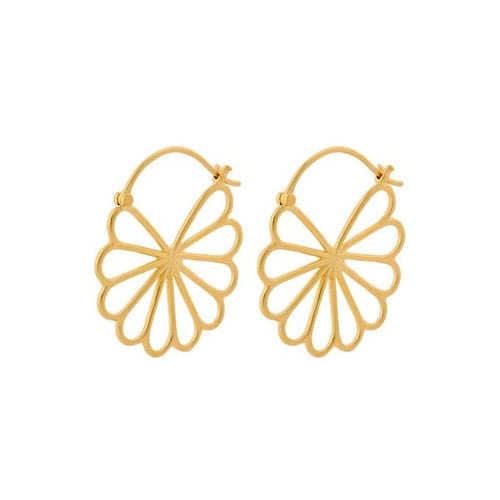 Pernille Corydon | Øreringe | Large Bellis Earrings, forgyldt sølv