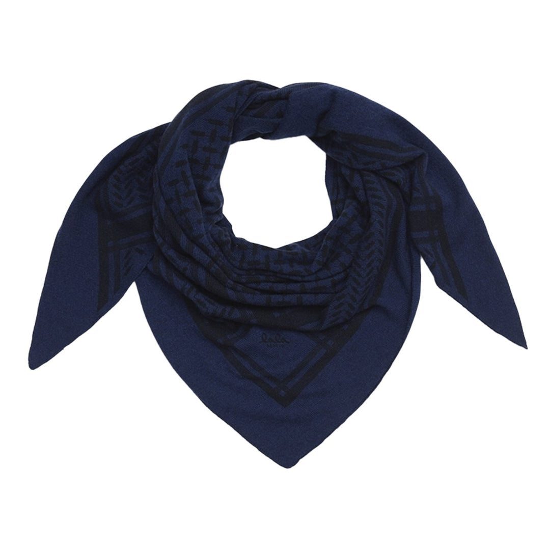 Lala Berlin Triangle Trinity M tørklæde i Inchiostro – ultrablødt trekantet tørklæde i 100% kashmir med diskret logo, et elegant valg til både hverdag og fest