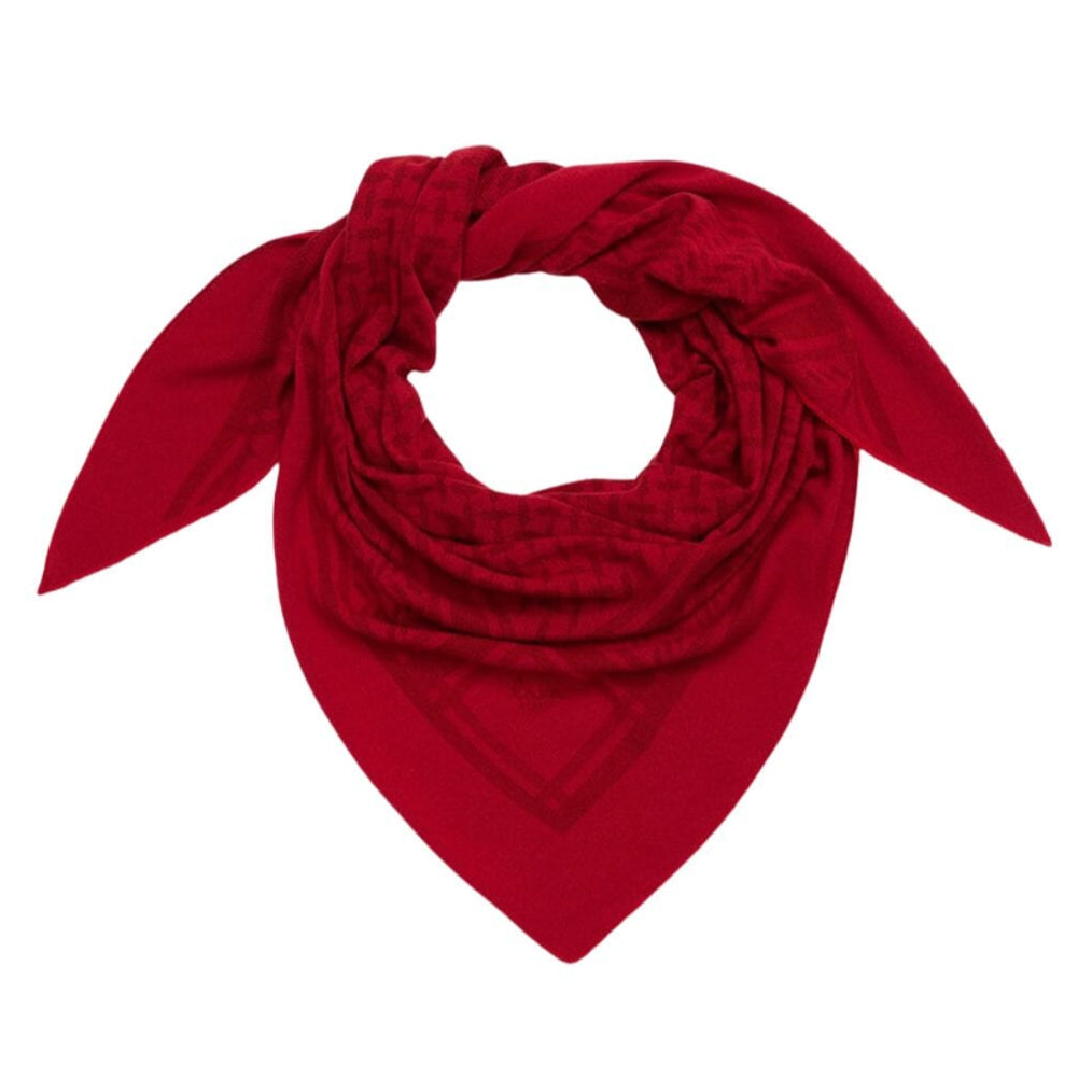 Lala Berlin Triangle Trinity M tørklæde i vinette – ultrablødt trekantet tørklæde i 100% kashmir med diskret logo, et elegant valg til både hverdag og fest