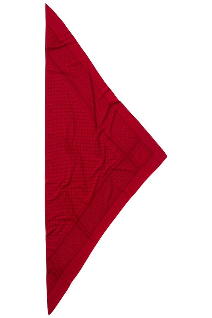 Lala Berlin Triangle Trinity M tørklæde i vinette – ultrablødt trekantet tørklæde i 100% kashmir med diskret logo, et elegant valg til både hverdag og fest