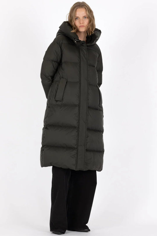 Lempelius | Frakke |  Long Down Coat, deep green