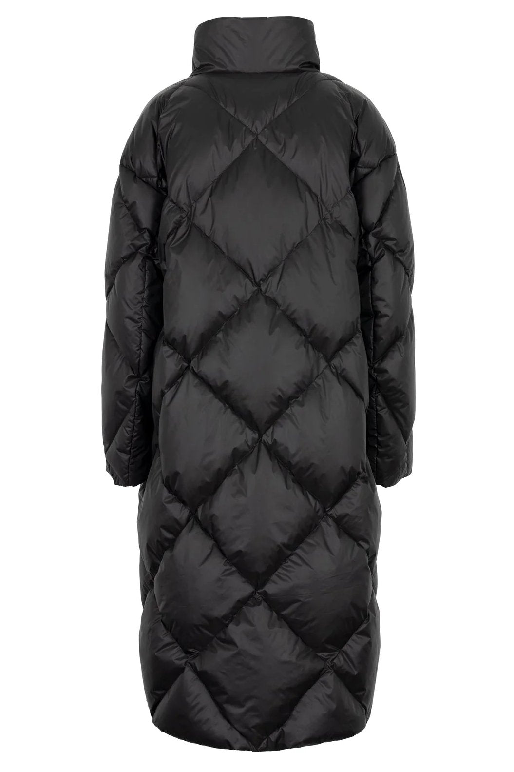 Lempelius | Iconic Diamond Quilt Down Coat, black