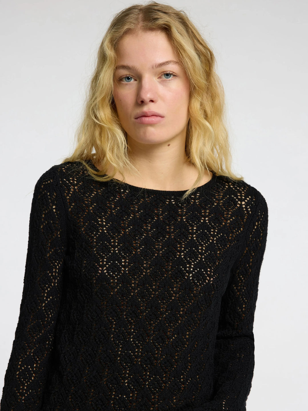 Selected Femme | Sweater | Niva LS Knit O-Neck, black