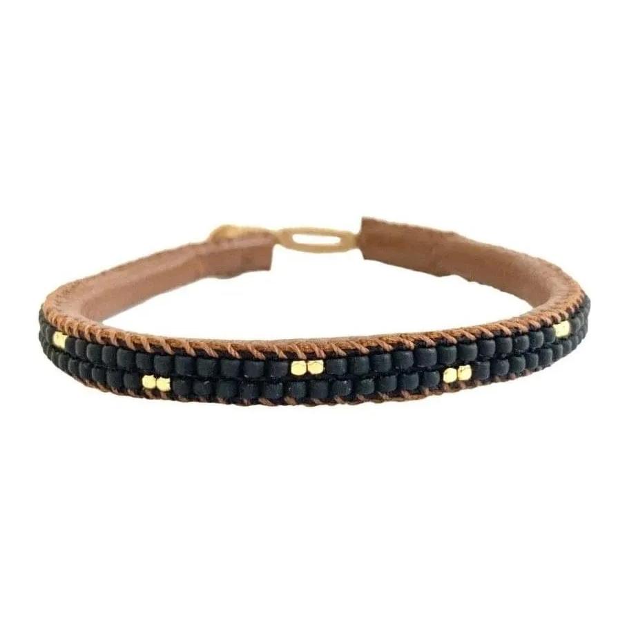IBU Jewels | Armbånd | Beaded Mesh Bracelet, black