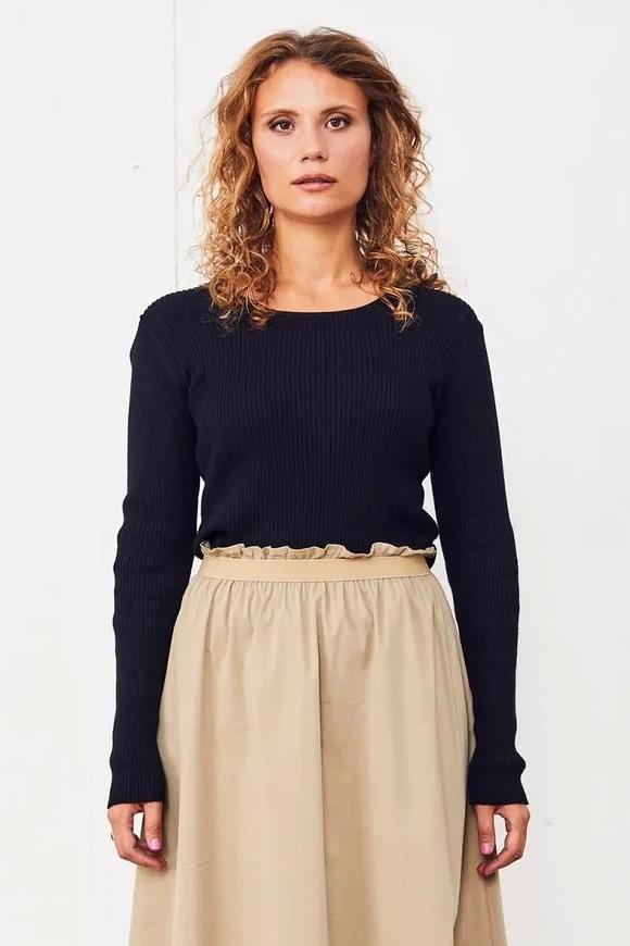 La rouge Alma knit - black