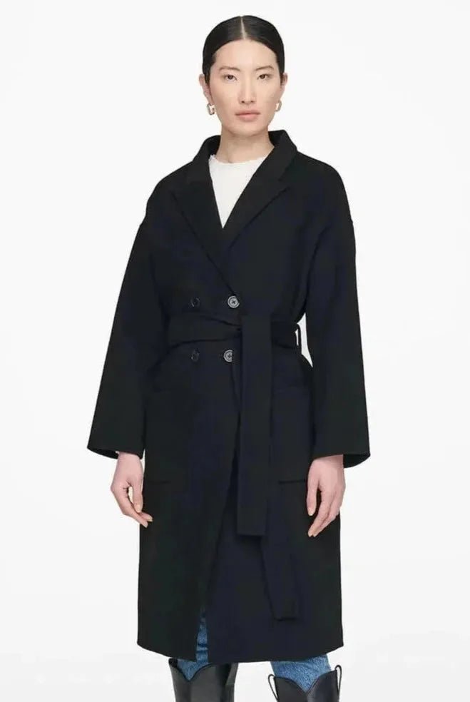 Frakke | ANINE BING Dylan Coat, sort