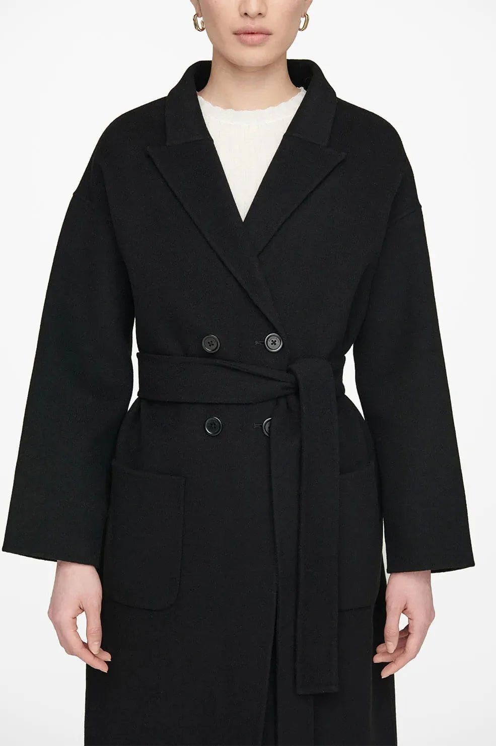 Frakke | ANINE BING Dylan Coat, sort