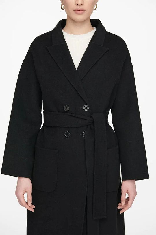 Frakke | ANINE BING Dylan Coat, sort