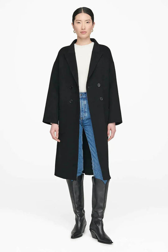 Frakke | ANINE BING Dylan Coat, sort