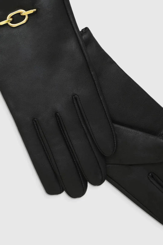 Anine Bing | Handsker | Signature Link Gloves, black