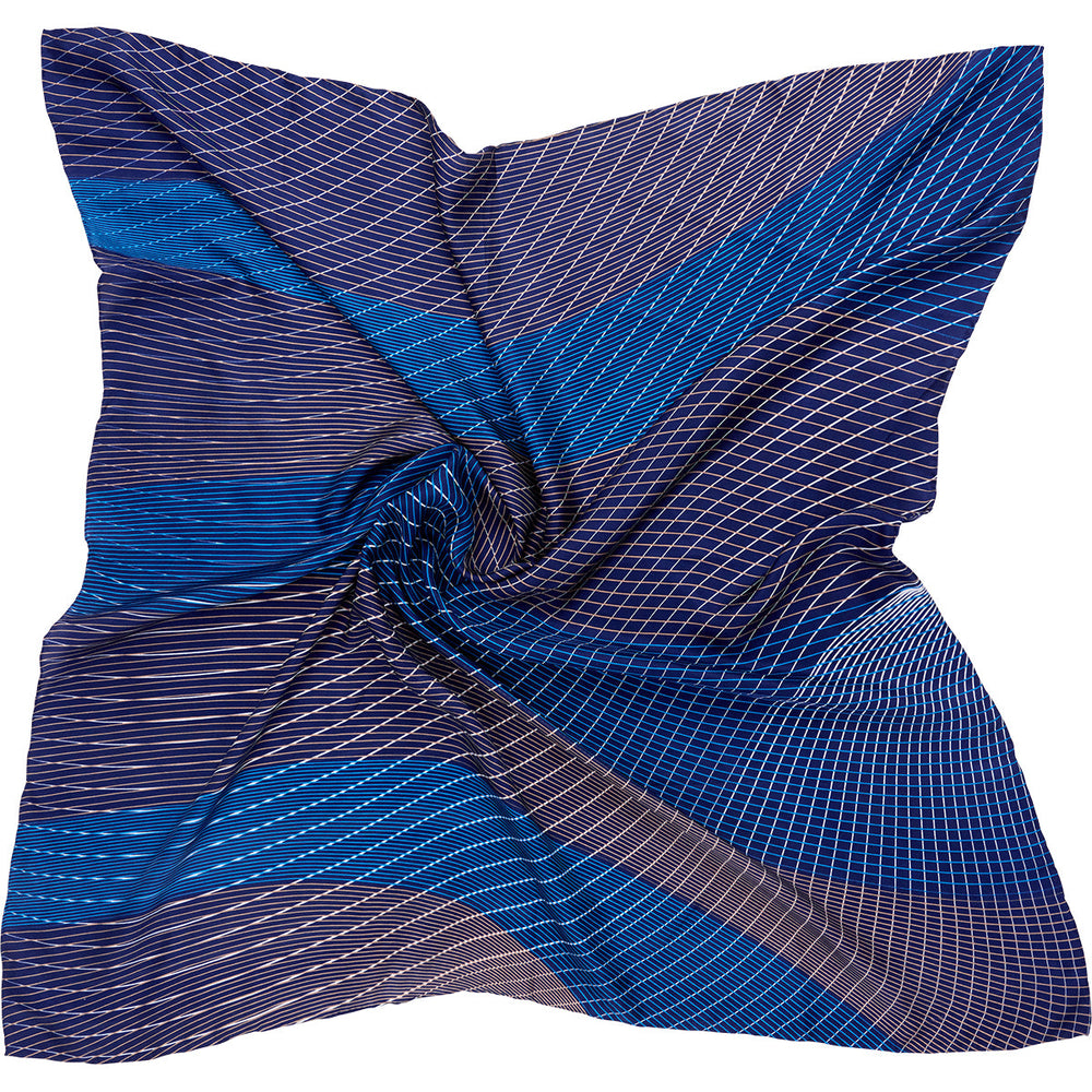 Silketørklæde | Bella Ballou Ocean silk scarf, blue