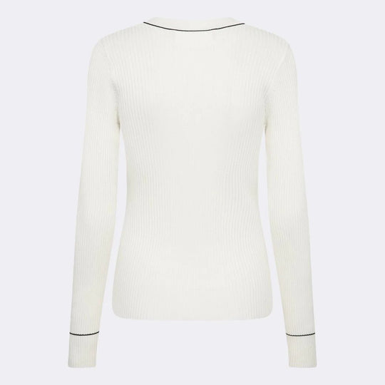 Leveté Room | Sweater | Fallulah 1 V-hals, offwhite