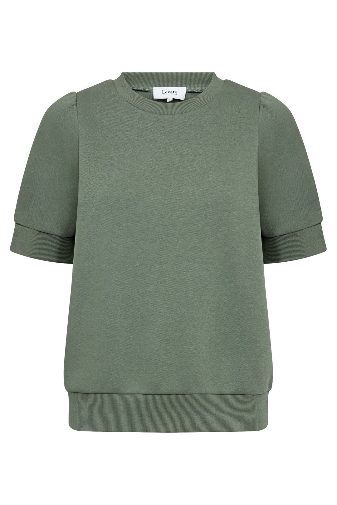 Leveté Room Nuka 19 T-shirt i laurel wreath – klassisk T-shirt med rund hals og blød kvalitet.