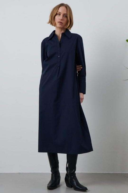 La Rouge | Skjortekjole | Kamilla Shirt Dress, navy