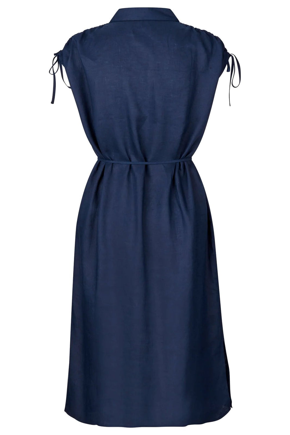 Rosemunde | Skjortekjole | Linen Shirt Dress, navy
