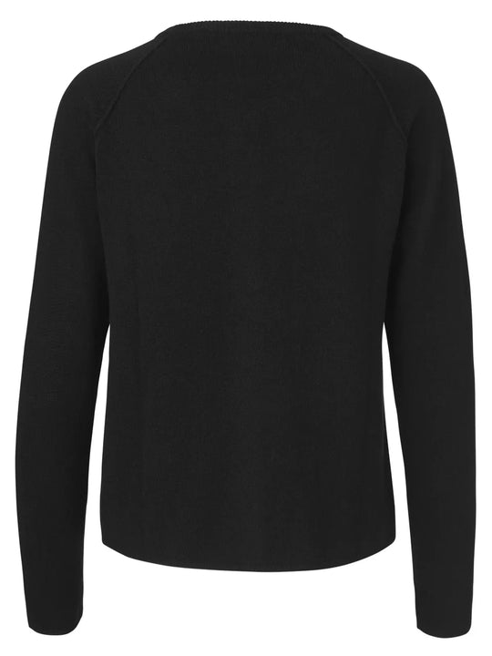 RWLaica O-neck Raglan Cardigan i uld og cashmere – blød cardigan med rund hals, raglanærmer og knaplukning foran.
