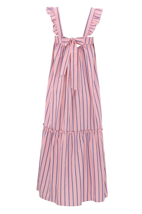 Continue | Kjole | Lulu dress stripe, pink stripe