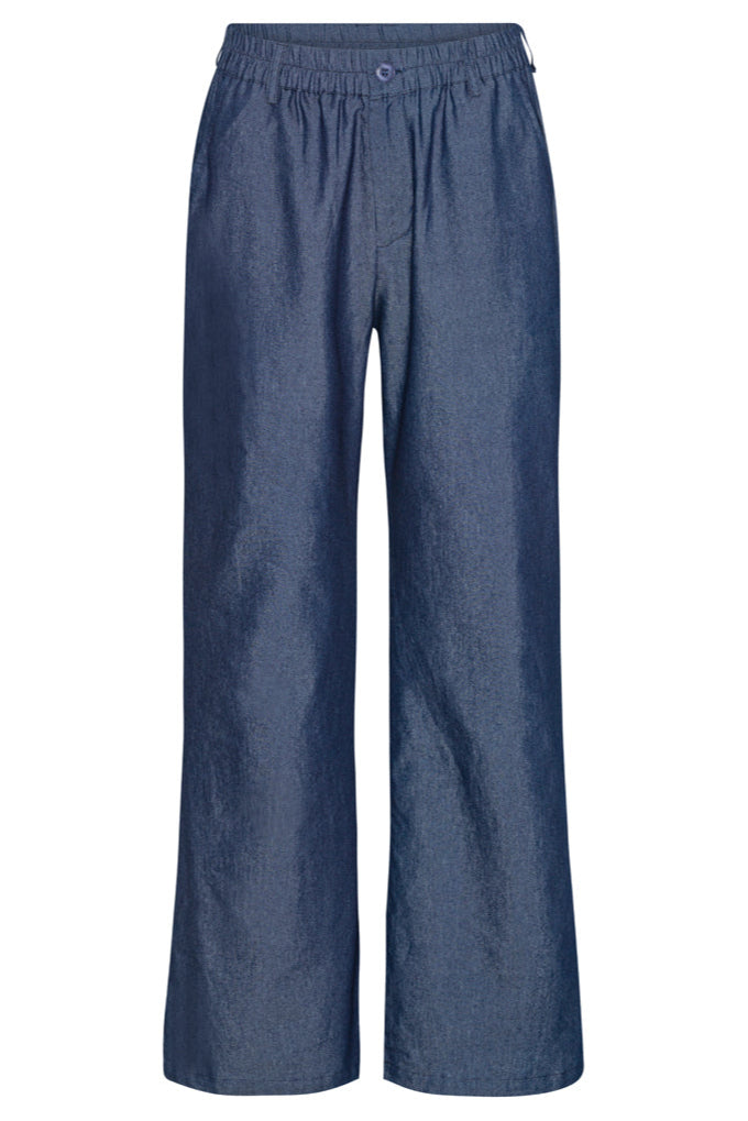 Smart buks fra Continue i denim kvalitet med elastik i taljen og sidelommer.