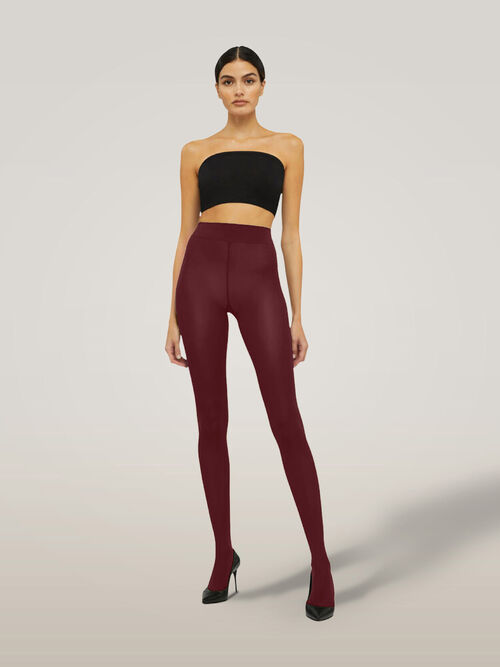 Wolford | Strømpebukser | Velvet de Luxe Comfort, 66 denier, midnight red