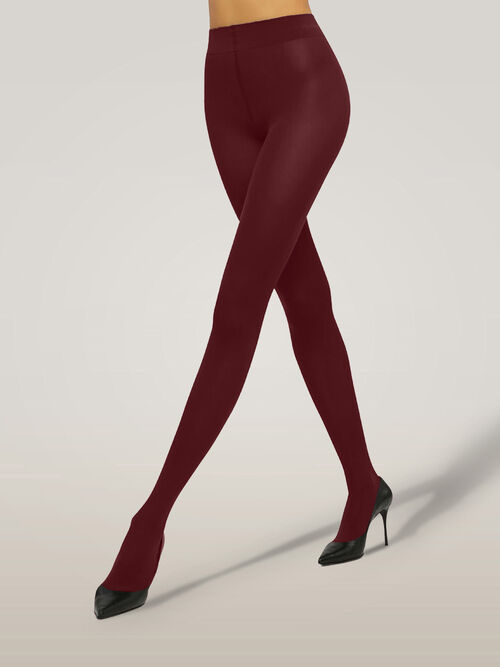 Wolford | Strømpebukser | Velvet de Luxe Comfort, 66 denier, midnight red
