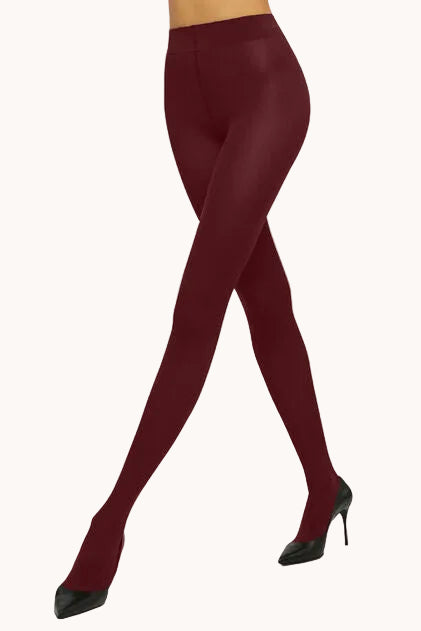 Wolford | Strømpebukser | Velvet de Luxe Comfort, 66 denier, midnight red