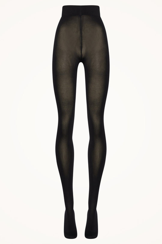 Wolford Velvet De Luxe 66 Tights – Sort. Uigennemsigtige strømpebukser i 66 denier med bred linning og blød, matt finish. 