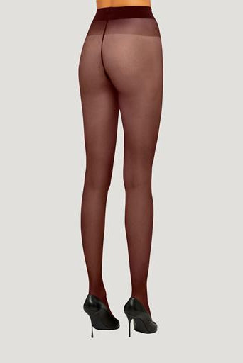 Wolford Satin Touch 20 Tights i Midnight Red – semi-transparente strømpebukser med blød satin-touch kvalitet og komfortabel elastik i linningen.

