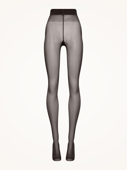 Wolford Satin Touch 20 denier Comfort Tights, soft cacao Præsenterer vores eksklusive kollektion af blanke strømpebukser med ekstra bred linning.