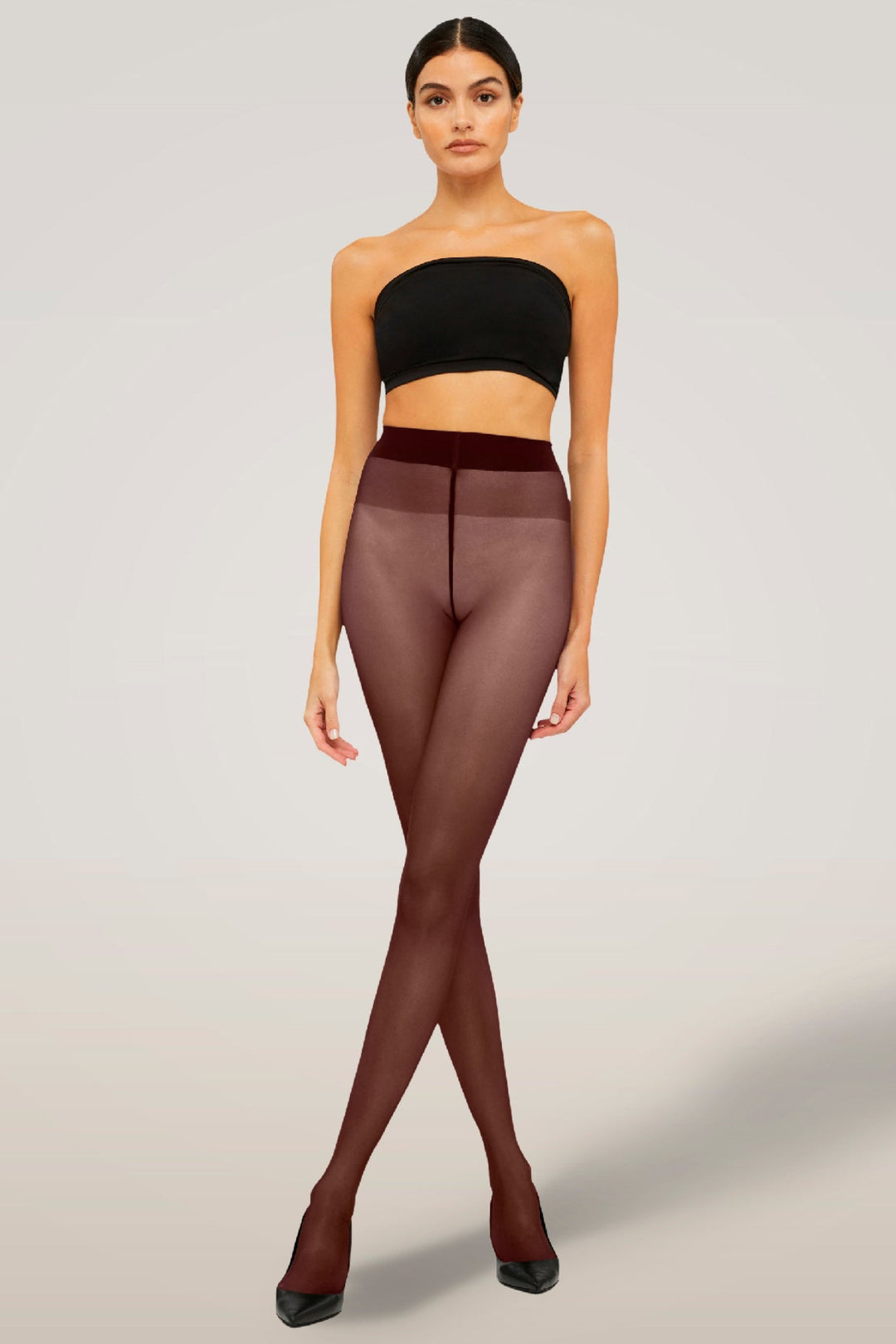 Wolford | Strømpebukser | Satin Touch Comfort, 20 denier, midnight red