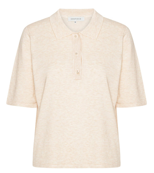 Continue | Bluse | Diane Polo SS, sand
