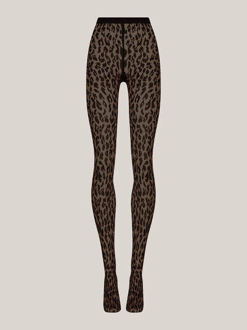 Wolford | Strømpebukser | Leo Tights, umber/black