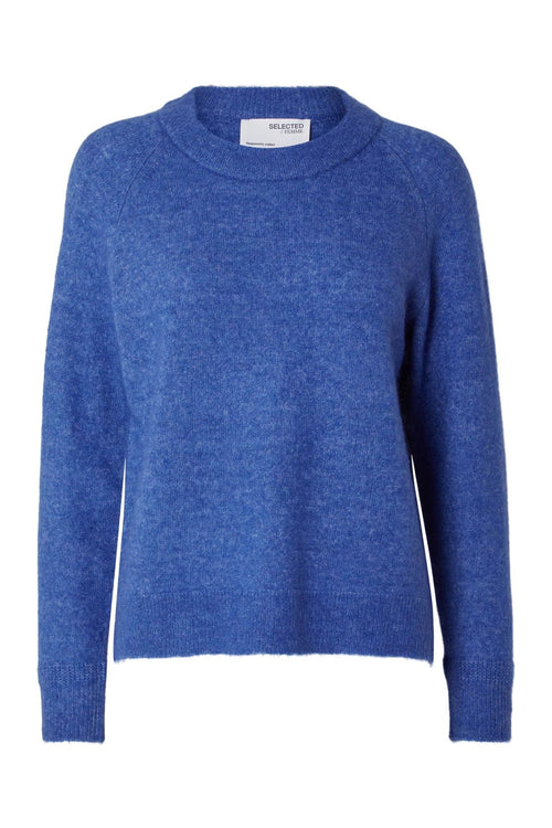 Selected Femme | Sweater | Lulu ls knit o-neck, nebulas blue