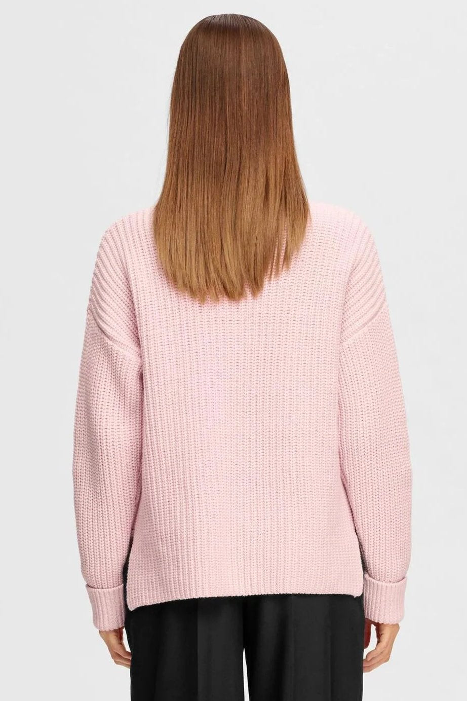 Selected Femme | Sweater | Selma LS Knit Pullover, cradle pink