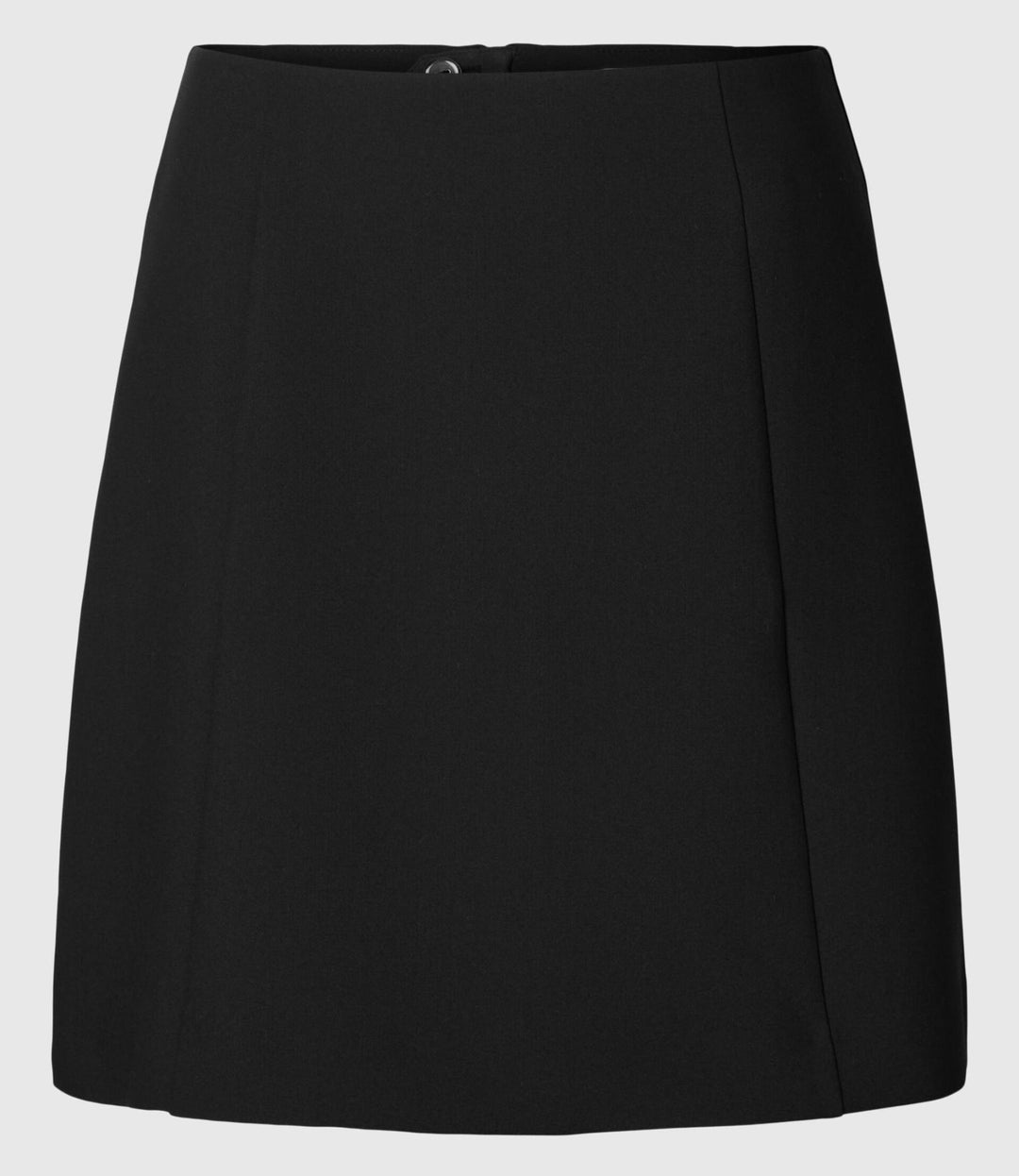 Selected Femme Rita Kort Skirt – Klassisk A-line Mininederdel i Sort med Genanvendt Polyester