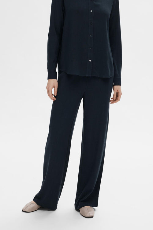 Selected Femme | Bukser | Viva-Gulia HW Long Sun Pant, dark sapphire
