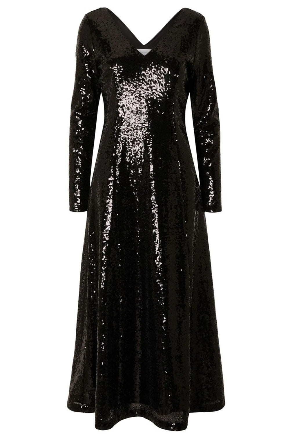 Selected Femme | Kjole | Alaia LS Midi Sequins Dress, Black