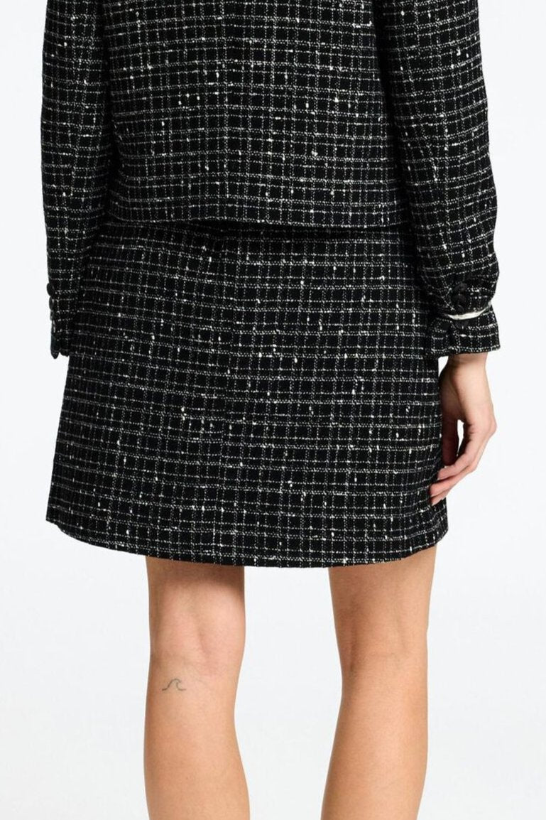 Selected Femme Sort Boucle Mini Nederdel - Elegant og Bæredygtig