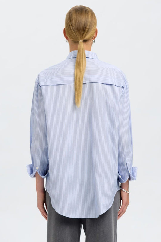 Selected Femme Sandra skjorte i Cashmere Blue – styling