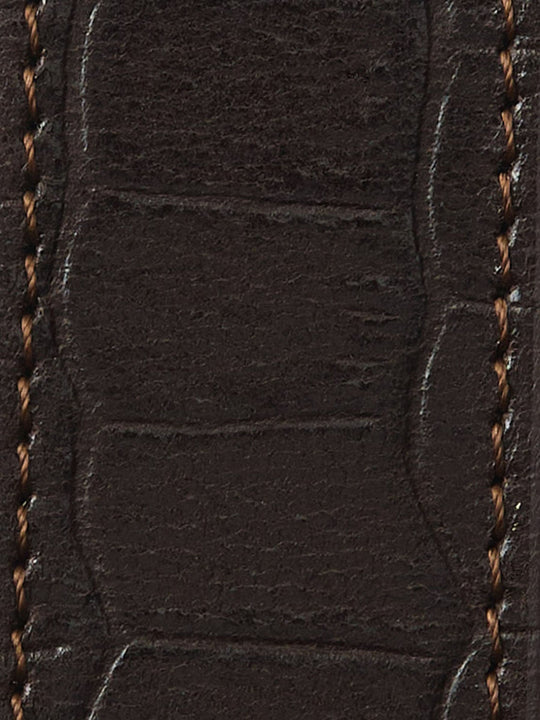 Selected Femme Carly Leather Belt i delicioso – læderbælte i 100% okselæder med præget mønster og to bæltestropper.
