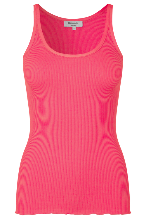 Rosemunde | Silketop | RWBelle Silk U-neck Strap Elastic Top, 5182 rapture rose