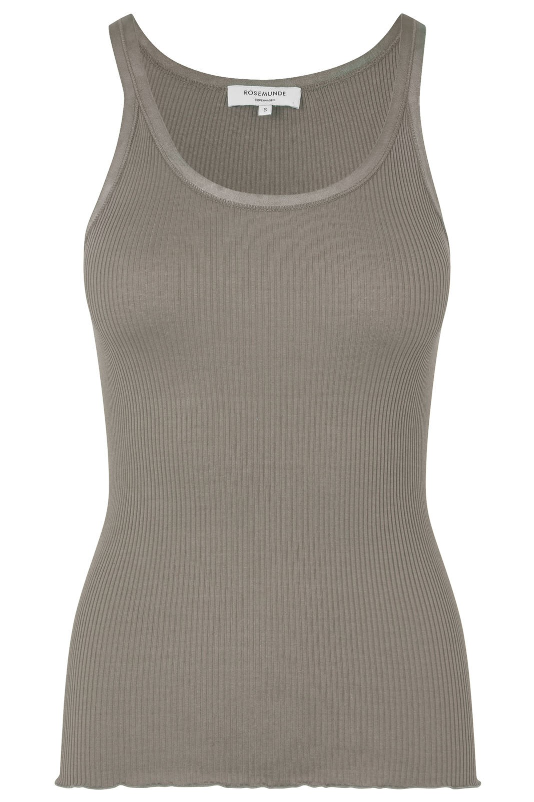 Rosemunde | Silketop | RWBelle Silk U-neck Strap Elastic Top, 5182 dried sage